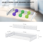 Laundry Drying Rack, Collapsible Wall Mounted Clothes Drying Rack - Foldable,Space Saving, 13.2 Linear Ft, 5 Aluminum Rods, 60 lb Capacity (White, 31.5" Wide)