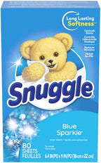 Snuggle Dryer Sheets (80 Sheets, Pack of 4, Blue Sparkle)