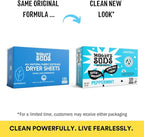 Molly's Suds Fabric Softener Dryer Sheets for Sensitive Skin | Plant-Based Static Reducer, Plastic-Free Packaging | Peppermint (120 Sheets)