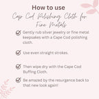 Cape Cod Polishing Cloth + Buffing Cloth Bundle For Fine Metals | Jewelry Cleaner and Tarnish Remover | Silver Polishing to a Brilliant Shine