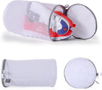 Kimmama Laundry Bags Mesh Wash Bags, Shoe Washing Machine Bag, Net Washer Sack with Zipper, Dryer Pouch for Cleaning and Drying Footwear, Sneaker, Trainers, Plimsolls, Slippers, Gym, Running, Tennis
