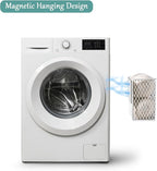 Magnetic Dryer Ball Holder For Laundry Room Organization And Storage, Metal Hanging Lint Bin Basket, Iron Mesh Dryer Ball Container Box Organizer