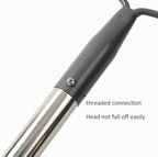 Garden Rake, 5 FT Metal Rake for Lawns Level Head Rakes with Stainless Steel Handle for Loosening Soil
