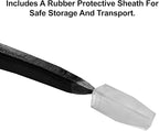 WilFiks Pick Mattock, 15" Heavy Duty Pick Axe Hand Tool with Forged Heat Treated Carbon Steel, Adze Hoe for Weeding, Prying and Digging Anti-Slip Grip, Fiberglass Ergonomic Shock Reduction Handle