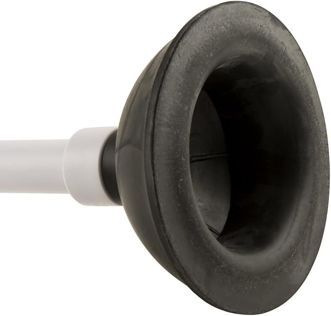 PlumbCraft 14-18-in. Stow-Away Plunger with Adjustable Handle 7503500, Heavy Duty Toilet Plunger for Households, Ergonomic Plunger to Unclog Toilet, Toilet Bowl Plunger with Ergonomic Handle
