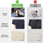 Dryer Ball Kit: 6 XL Wool Dryer Balls - Natural Fabric Softener, Reusable, Reduces Clothing Wrinkles and Saves Drying Time - Reduces Wrinkles and Saves Drying Time (6pcs Wool Dryer Ball) (White)