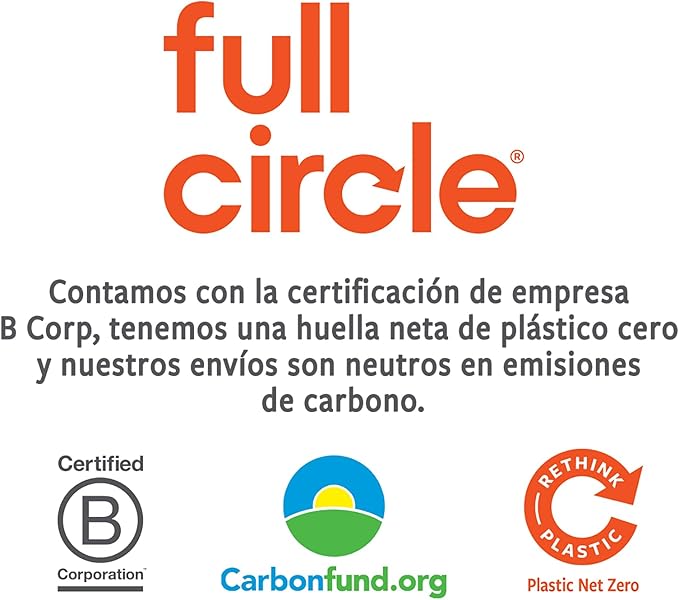 Full Circle Scrub Brush for Cast Iron Cookware, Dishes Pots, Sinks - Sustainably Sourced with Bamboo Handle