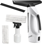 Window Vacuum Squeegee Cordless, Handheld Window Vac with Multi-Purpose Spray Bottle & Microfiber Cloth, Electric Cleaning Tool for Windows, Mirror, Countertop
