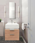 Krugg Medicine Cabinet | Recess or Surface Mount | Blum Hinge 170 Degree Soft Close|(12"x36")