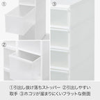 like-it TS-111A Laundry Storage Gap Stocker, 3 Tiers Width 7.3 x Depth 18.3 x Height 35.8 inches (18.7 x 46.5 x 91 - 93.5 cm), White, Made in Japan