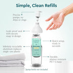 Puracy Natural Dish Soap Clean Can Refill Packs- Plant-Based Dishwashing Soap, Non-Toxic Dish Soap, Natural Liquid Dishwashing Detergent Soap As Seen on TikTok (Organic Lemongrass, 14.4 fl oz, 3 Pack)