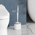 Toilet Brush, 2 Pack Toilet Brush and Holder Set Bathroom Accessories, Toilet Bowl Brush and Holder for Bathroom, White
