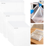 XANGNIER 16 Pack No Scrub Oven Rack Cleaning Bags,No Cleaner Included,Simple to Use,No Messy Hands Reusable Leakproof Soaking Cleaner Bags for Removable Metal Rack,BBQ Grills,Grill Grate