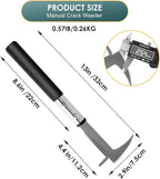 Crack Weeder, Stainless Steel Manual Crevice Weeding Tool,13" Weed Grabber Remover, L-Shaped Manual Weeder Puller, Durable Crevice Weeding Tool for Sidewalk Garden Patio Lawn