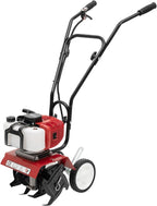 52CC Gas Powered Tiller Cultivator 2-Stroke Garden Cultivator Single-Cylinder Hand Rotary Cultivator Rototiller Garden Tool with Air-Cooling for Garden and Field Soil Cultivation 7000r/min