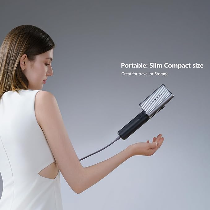 G9 Steamer for Clothes 2-in-1 Portable Iron and Steamer Handheld Garment Steamer Heat-up 0.9 lbs,1200W Light Mini Steam Iron for travel and home 1