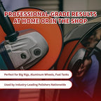 Renegade Products Aluminum Polishing Mini Kit Complete with Buffing Wheels, Buffing Compounds, Right Angle Grinder Safety Flange, Pro Red Hand Polish and Microfibers