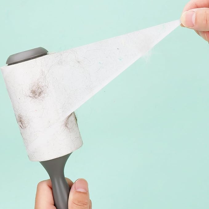 4 inch Lint Roller Refills Only for Scotch Brite Lint Roller Pet Hair Pickup Extra Sticky 90 Sheets per Refill 6 Pack - 540 Easy-Tear Adhesive Sheets Total (Inside Dia. 1 3/4 inch)