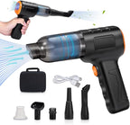 Mini Cordless Handheld Vacuum with Aerospace Bag - Portable Car Vacuum Cleaner | 16000PA Strong Suction, Wireless Rechargeable High-Power Handheld for Home, Pet Hair & Auto Detailing