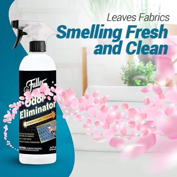 Fuller Brush Odor Eliminator Extra Strength Fabric Refresher Bottle - Refreshing Deodorizer For Cloths - Clean Fresh Scent For Linen, Clothing, Carpet, Upholstery & Car Interior (1 Pack)