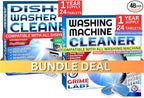 Washing Machine & Dishwasher Cleaner Tablets Bundle – 12-Month Supply | Deep Cleaning & Deodorizing Tablets for Dishwashers & Washing Machines | 48-Tablet Set – Value Pack