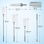 Masthome Microfiber Duster,Microfiber Feather Dusters with Adjustable Angle Head, Adjustable Cobweb Duster with 60 " Long Pole, Dusters for Cleaning Ceiling Fan, High Ceiling, Furniture