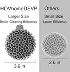 Cast Iron Scrubber with Pan Scraper & Towl, 316 Chainmail Scrubber with Long Handle, Upgraded Chain Mail Scrubber Cleaner for Grill Pan Skillet Wok Carbon Steel Dutch Oven Metal Brush (Grey)