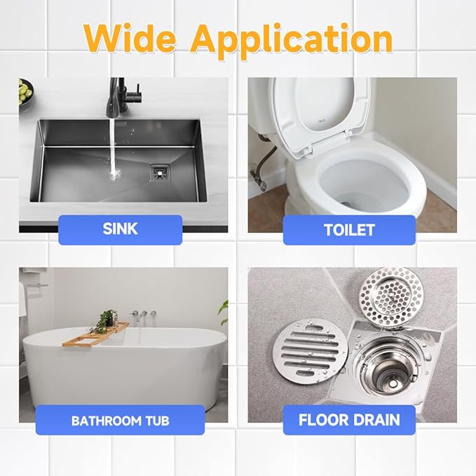 2025 New Sink Drain Cleaner, Upgraded Sink and Drain Cleaner, Powerful Pipe Unclogging Agent Cleaner for Kitchen Toilet and Pipes Cleaning Tool (1PC)