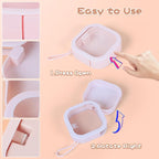 Hair Tie Organizer, Small Portable Hair Accessories Storage Can Be Stackable Or Hung On The Wall, Small Items Holder Hair Tie Organizer for Jewelry Hair Stuff Hair Clip Hair Tie Cotton Swab Desktop