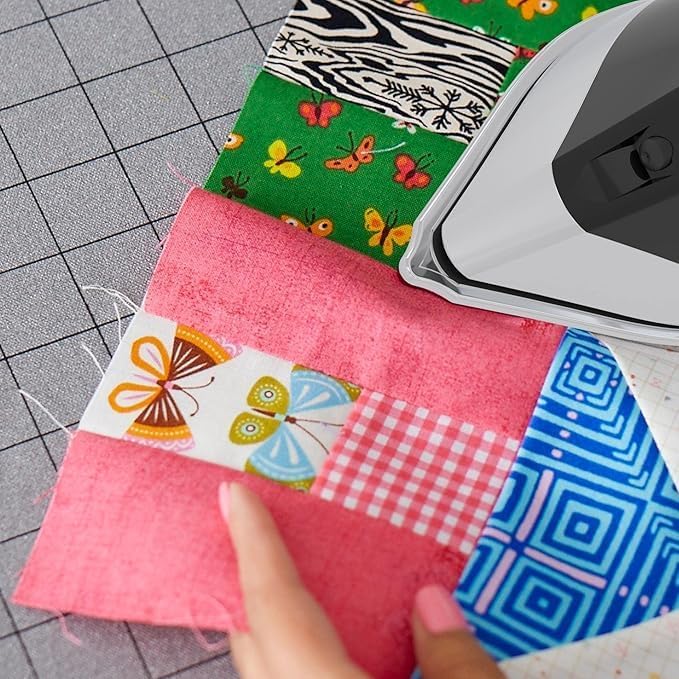 SINGER SteamCraft Plus 2.0 Steam Iron (1800W) | Steamer with Stainless Steel Plate, OnPoint Precision Tip, Vertical Steam, Auto Shutoff & 300ml Tank Capacity - Black