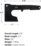 JXE JXO Hatchet, 9.8" Full Tang Camping Axe, Ergonomic Rubber Handle, with Durable Nylon Sheath for Bushcraft and Camping