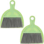 Small Dustpan and Brush Set, Mini Dust Pan and Brush, Hand Broom and Dustpan Set, for Cat Litter, Kitchen, Tables, Countertops, Cars, etc.(2PCS)