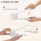 Shoe Slots Organizer Adjustable Shoe Stackers Double Deck Shoe Rack Holder Shoe Rack Storage Space Saver for Closet Organization