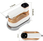 Garment Steamer for Clothes, 2-in-1 Portable Handheld Wrinkle Remover & Steam Iron, 1200W Fast Heat-Up, Compact Travel-Friendly Design, 180ml Tank, Ceramic Soleplate, Rotating Handle