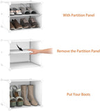 HOMIDEC Shoe Rack, 6 Tier Shoe Storage Cabinet 24 Pair Plastic Shoe Shelves Organizer for Closet Hallway Bedroom Entryway