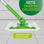 Heavy Duty Dry Sweeping Cloths Compatible with Sweeper Mop, Microfiber Duster Mop Pads Refills for Cleaning Hardwood Floor Dust and Pet Hair, Disposable (100)