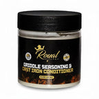 Royal Kitchen Cast Iron & Carbon Steel Seasoning Conditioner 2-IN-1 | Effective For Restoring, Protecting & Conditioning Blackstone Griddle, Cast Iron and Dutch Oven Cookware Food Safe and easy to use conditioner (15.3 Ounce (Pack of 1))