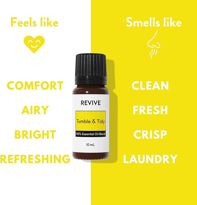Tumble & Tidy Essential Oil Blend 30mL by Revive Essential Oils - 100% Pure Therapeutic Grade, for Diffuser, Humidifier, Massage, Aromatherapy, Skin & Hair Care