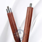 Deluxe Walking Sticks | Rosewood Crafted Cane with Solid Brass Chrome Decorative Bars | Nagina International