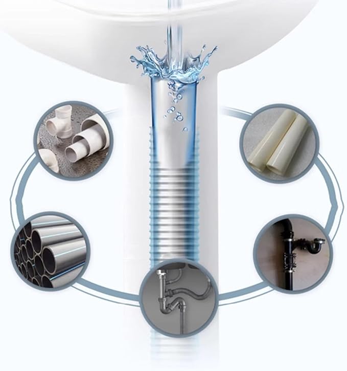 Heavy-Duty Pipe Declogger & Deodorizer, Professional Strength Pipe Dredging Formula, Fast-Acting Sink/Toilet/Kitchen Drain Opener, Powerful Unclogging, Clog Remover, Shower, Tub, Compatible (1)
