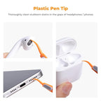K&F CONCEPT Multifunctional Lens Cleaning Kit, Aluminium Alloy Lens Cleaning Pen*1 + Airpo Stripper*3 + Flocking Sponge*3 for Bluetooth Earphones Case, Camera Lens, Optical Lens, Glasses