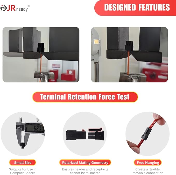 JRready ST6544 Micro-fit 3.0 4pin 6pin Connector Kit Crimper Pin Removal Tool Electrical Power Wire Crimps Contact 20-24AWG Standard Molex 3.0mm Pitch Connectors