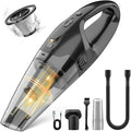 BSRCO Handheld Vacuum Cordless Rechargeable with LED Light, Car Vacuum Portable Cordless, Hand Vacuum Cleaner Car Seats, Home, Quick Cleanup, Strong Suction, Lightweight（Marengo）