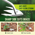 Weed Puller Tool，2026 New Weeding Artifact Uprooting Weeding Tool Weed Remover Tool Manganese Steel Weed Pulling Tool Manual Weeders Tool for Garden (A+B-2PCS)