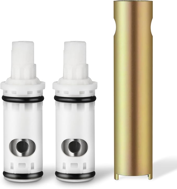 1224 Replacement Cartridge Kit for Two Handle Faucets,Faucet Cartridge Replacement Bathtub Valve Repair with Retainer Removal Tool