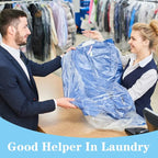 BEISHIDA 25PCS 72 Inch Plastic Garment Bag-Plastic Clear Dry Cleaner Laundry Bags for Clothes Cover, Hanging Clothes Storage for Long Dresses Skirt Coat Suit Shirt Jacket