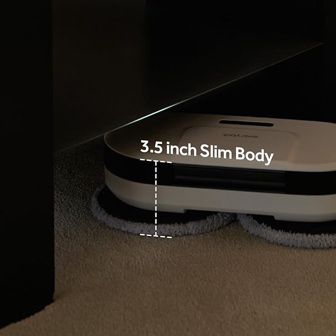 EVERYBOT New Edge2 Robot Mop - Upgraded in 2024 | World’s First Spin MOP Cleaning | Wheel-Less Solution | Powerful Floor MOP Cleaner | Fast Moving Speed & Low Noise Design & Simple Operation