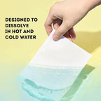 ECO ROOTS Laundry Detergent Sheets 64 loads | ECO FRIENDLY Unscented Sheets, Liquidless Travel Size Laundry Strips Detergent, Zero Waste Plastic Free Sustainable Washer Products