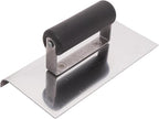 MARSHALLTOWN QLT Stainless Steel Hand Edgers, Plastic Handle Material, 203mm Length, 102mm Width, 6mm Radius, 10mm Lip, Made In The USA, CE517SP