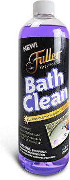 Fuller Brush Bath Clean – 24 oz Bathroom Cleaner Bottle with Spray– Dissolves Soap Scum, Hard Water Stains & Mineral Build-Up – For Sinks, Showers & Tubs – Pack of 1